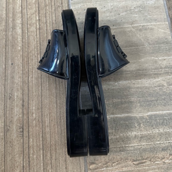 TORY BURCH Eleanor Jelly Slide Sandals In Black size 8 - Picture 10 of 13